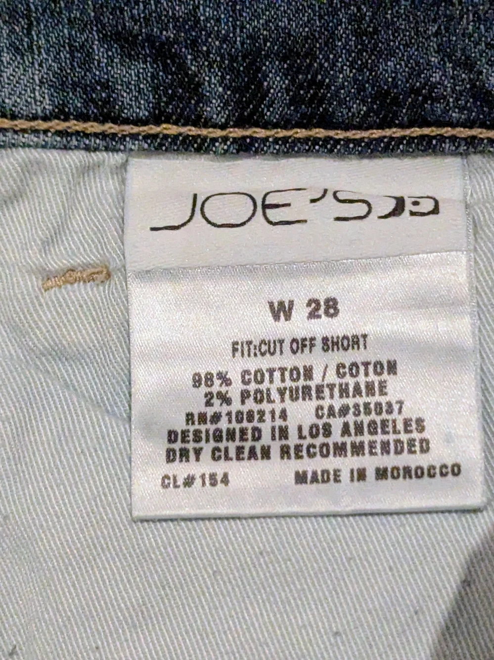 $17 Joe’s Jeans Size 28/6 Distressed Cut Off Denim Bermuda Shorts EUC